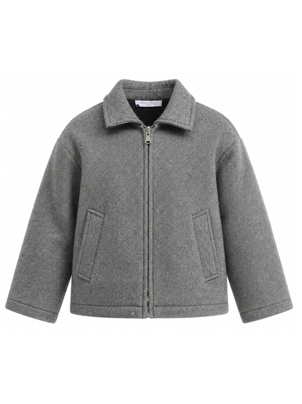Giubbino per bambino Paolo Pecora Kids grigio motivo a spina di pesce PP4497 GRIGI PAOLO PECORA KIDS