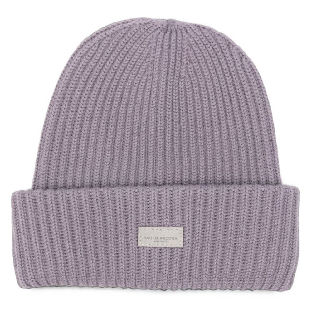 Cappello per bambino Paolo Pecora Kids viola con trama a coste PP4507 LAVAN PAOLO PECORA KIDS