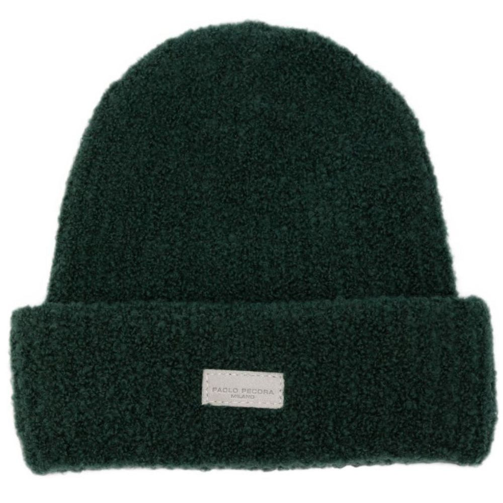 Cappello per bambino Paolo Pecora Kids verde con texture bouclé PP4508 FORES PAOLO PECORA KIDS