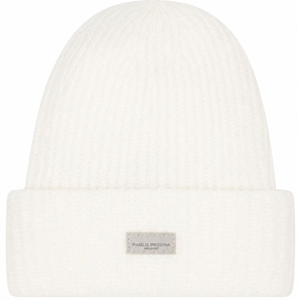 Cappello per bambino Paolo Pecora Kids bianco con logo sul davanti PP4508 LATTE PAOLO PECORA KIDS