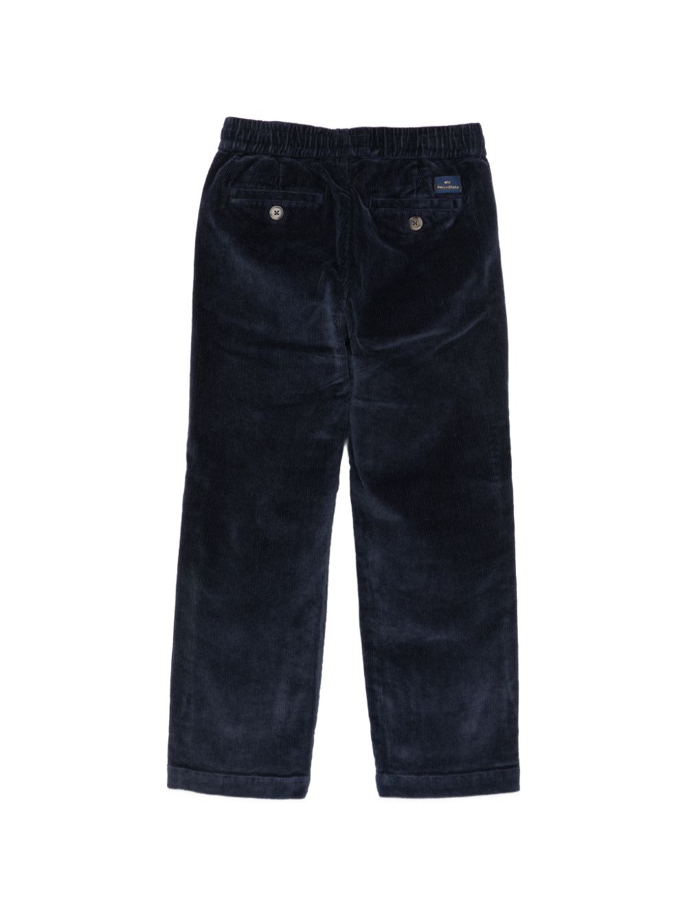 Pantaloni per bambino Paul & Shark Kids blu con tessuto a coste WUP00CLVA07 42370 PAUL & SHARK KIDS