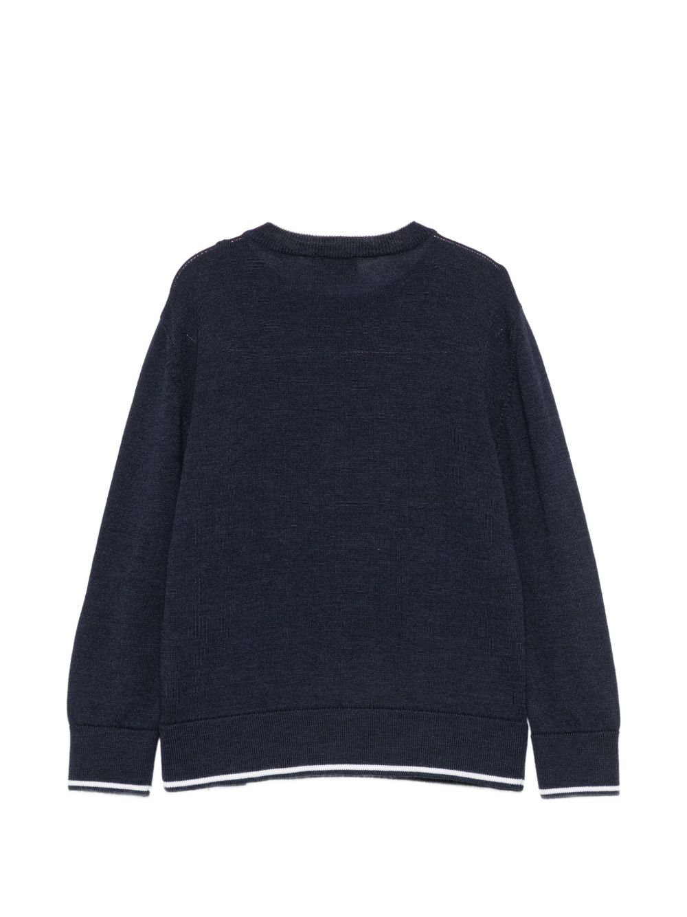 Maglione per bambino Paul & Shark Kids blu con bordi a contrasto WUW005LHE88 42370 PAUL & SHARK KIDS