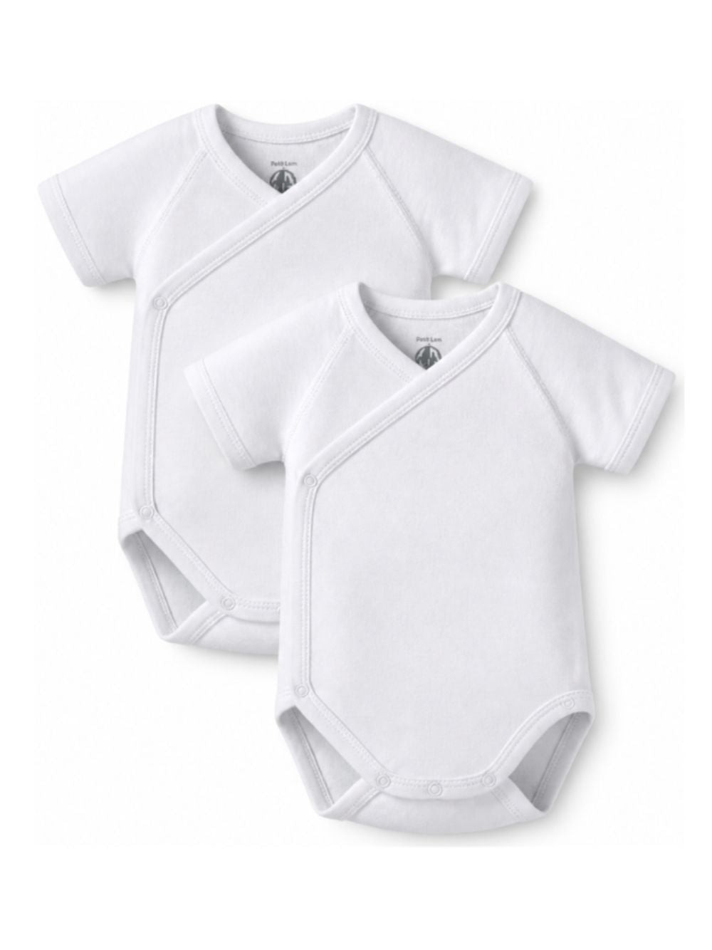 Set di due body per neonati Petit Bateau bianchi con manica corta 54220 00 PETIT BATEAU KIDS