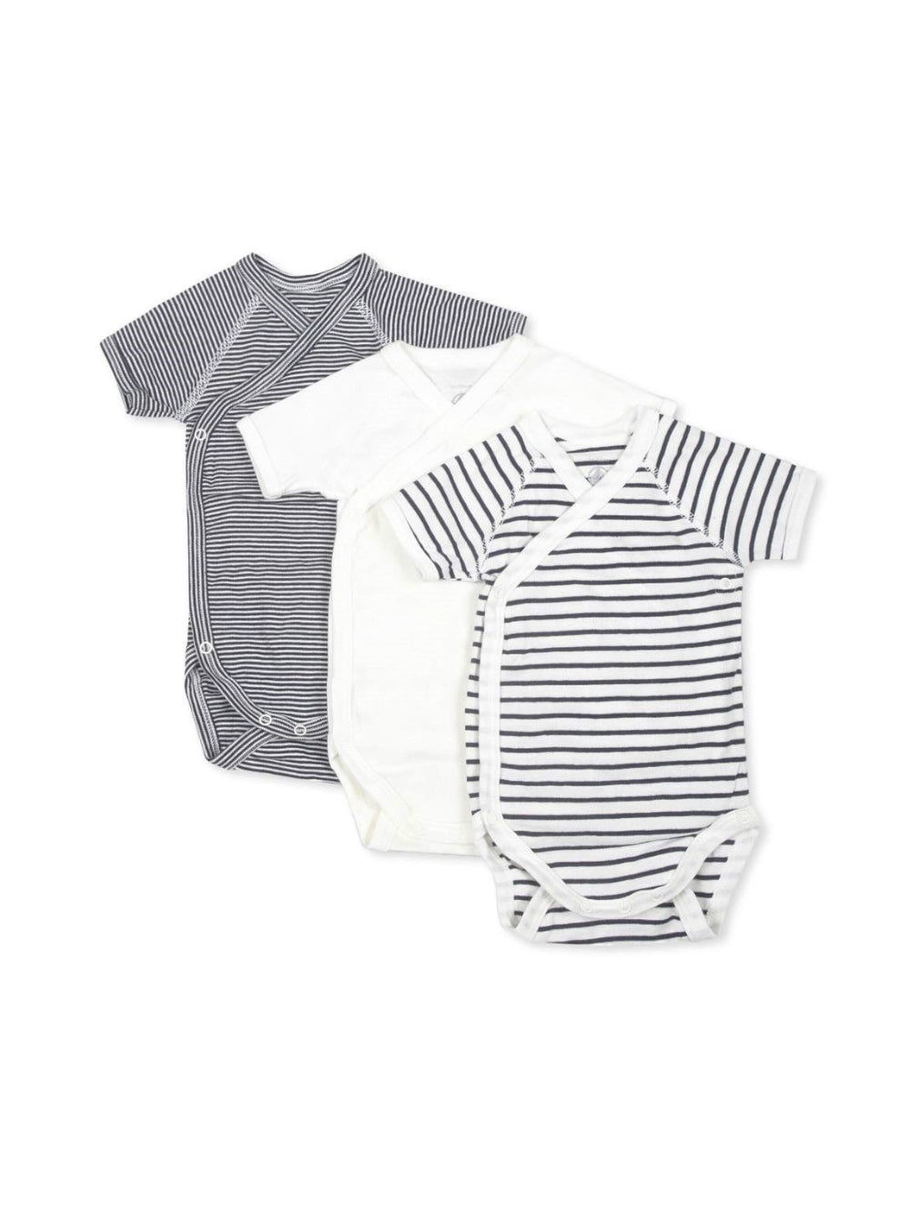 Set di tre tutine per neonati Petit Bateau Kids multicolore con fantasie diverse A097H 00 PETIT BATEAU KIDS