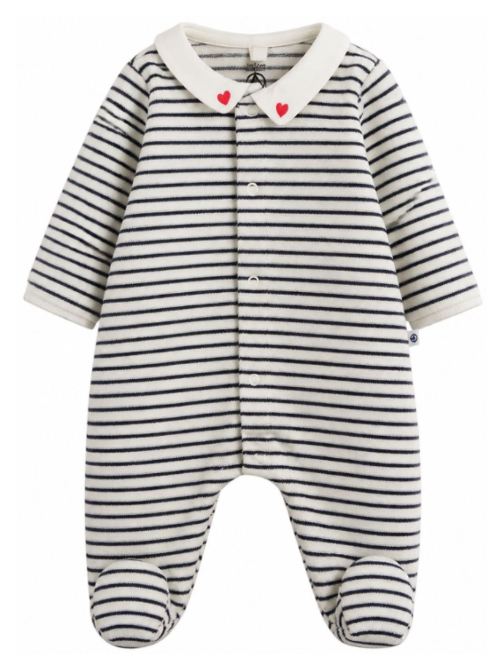 Tutina per neonati Petit Bateau Kids blu con motivo a righe A0DR1 01 PETIT BATEAU KIDS