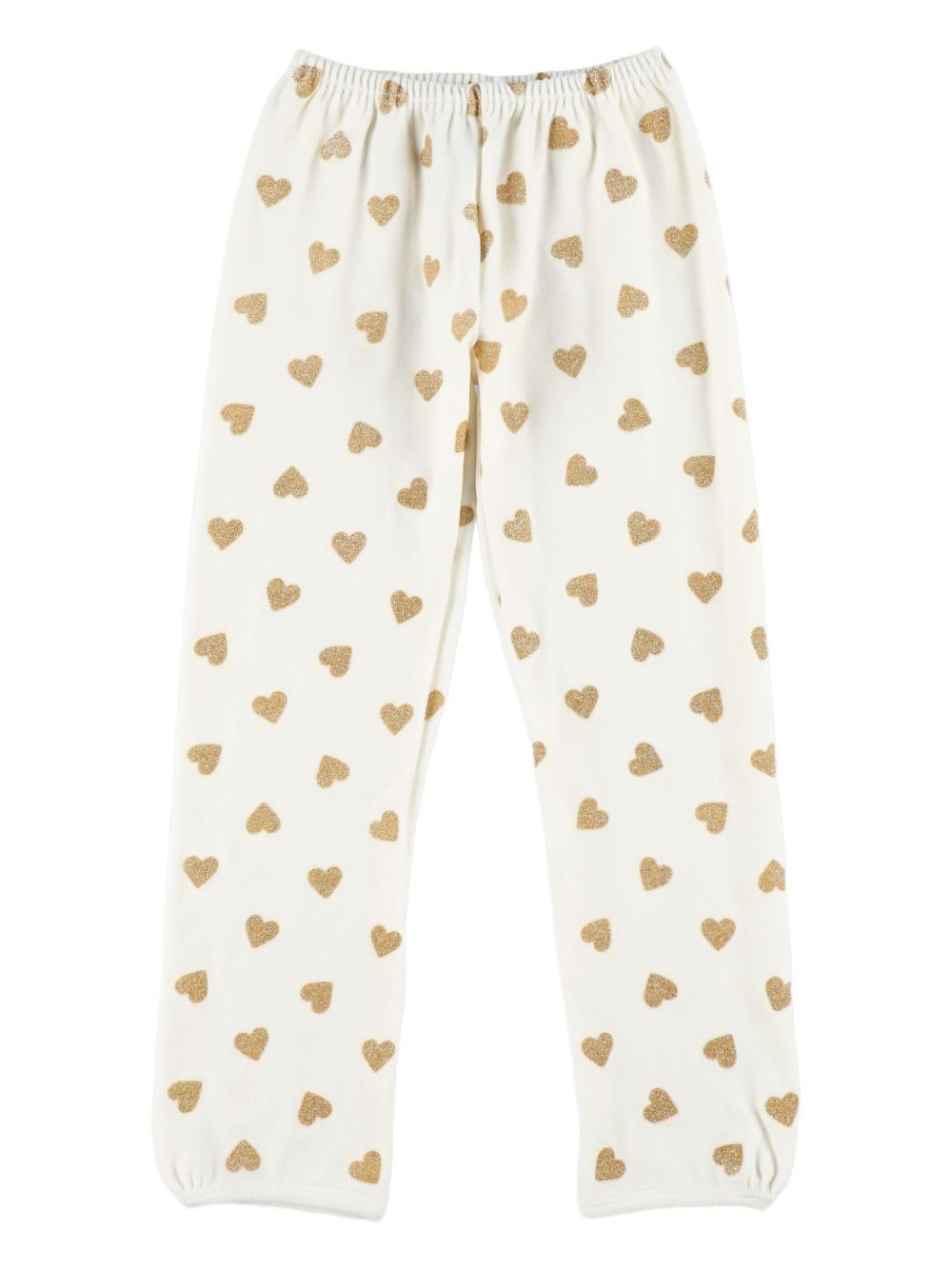 Pigiama per bambina Petit Bateau Kids bianco con stampa cuori all-over A0DRD 01 PETIT BATEAU KIDS