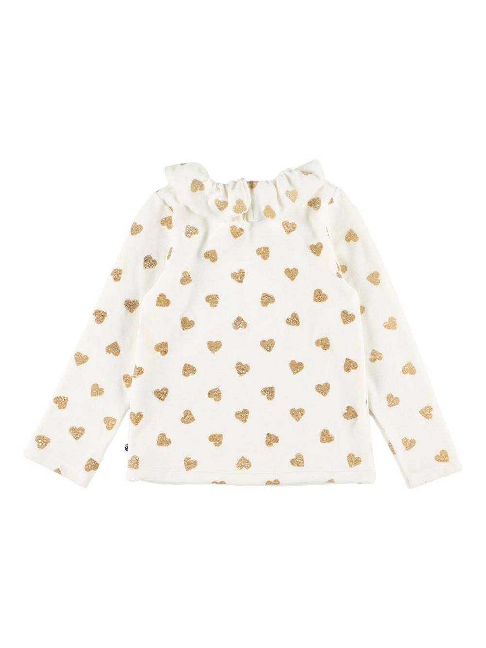 Pigiama per bambina Petit Bateau Kids bianco con stampa cuori all-over A0DRD 01 PETIT BATEAU KIDS