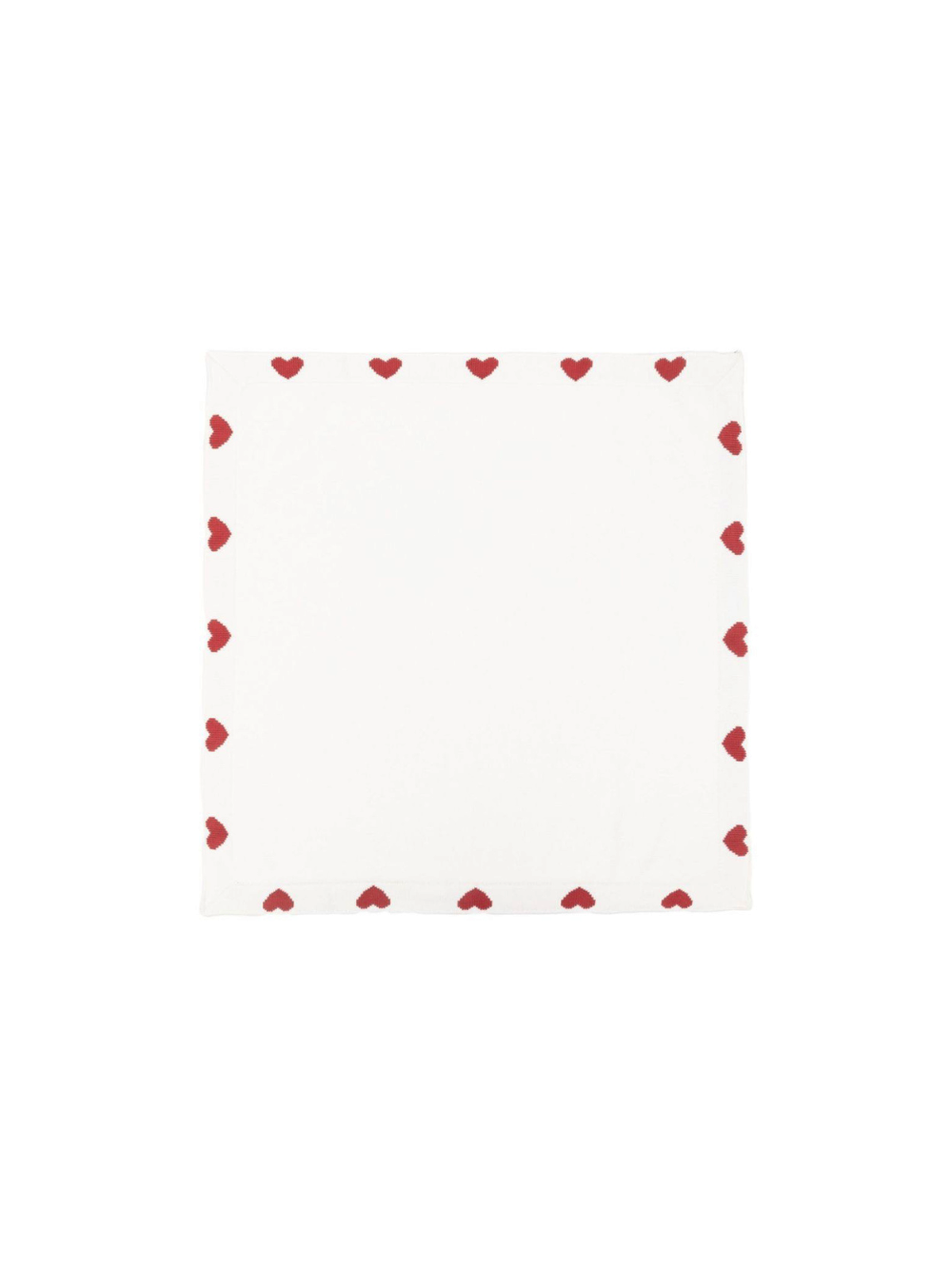 Coperta per neonati Petit Bateau Kids bianca con motivo a cuore A0DRO 01 PETIT BATEAU KIDS