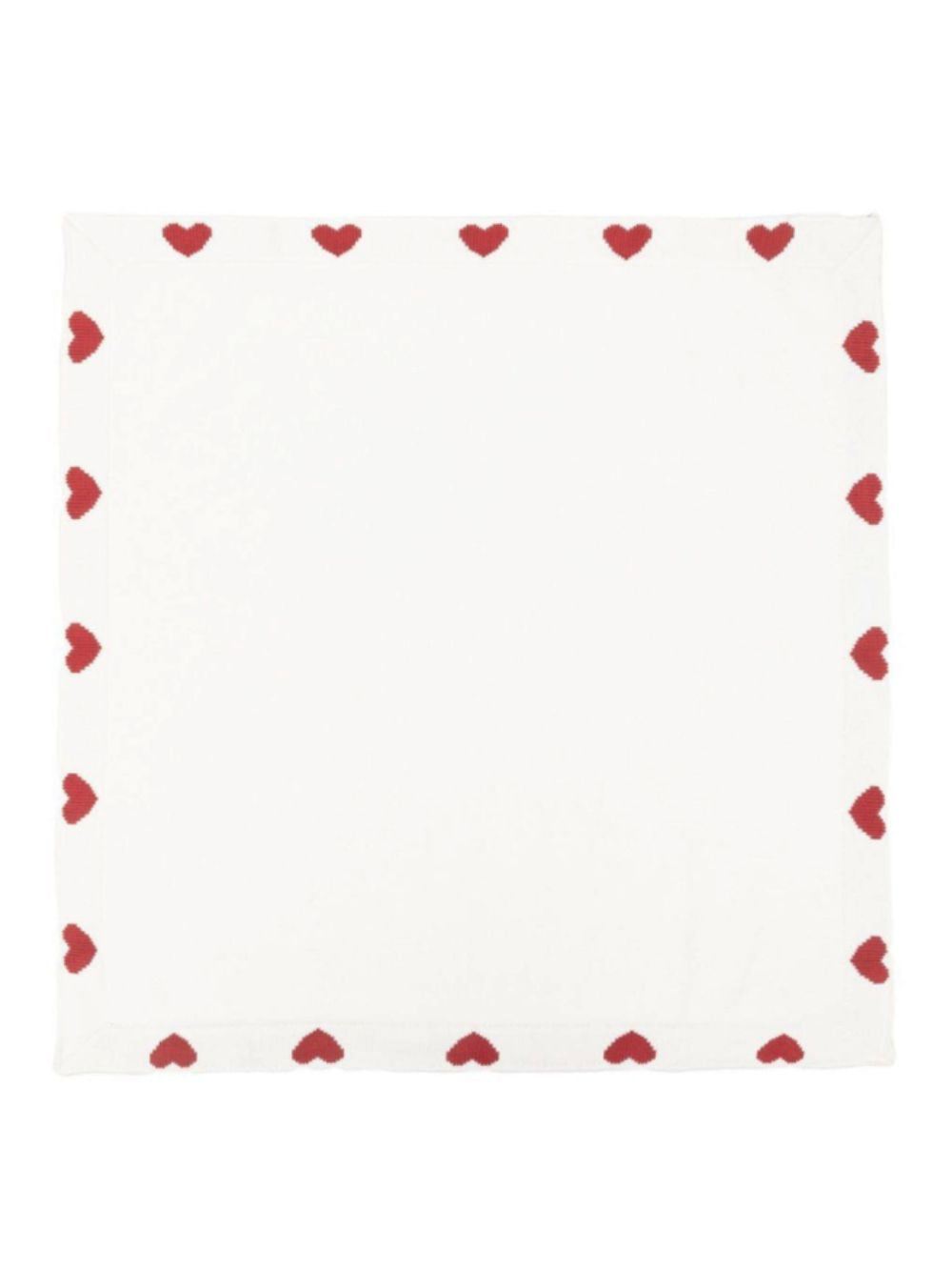 Coperta per neonati Petit Bateau Kids bianca con motivo a cuore A0DRO 01 PETIT BATEAU KIDS