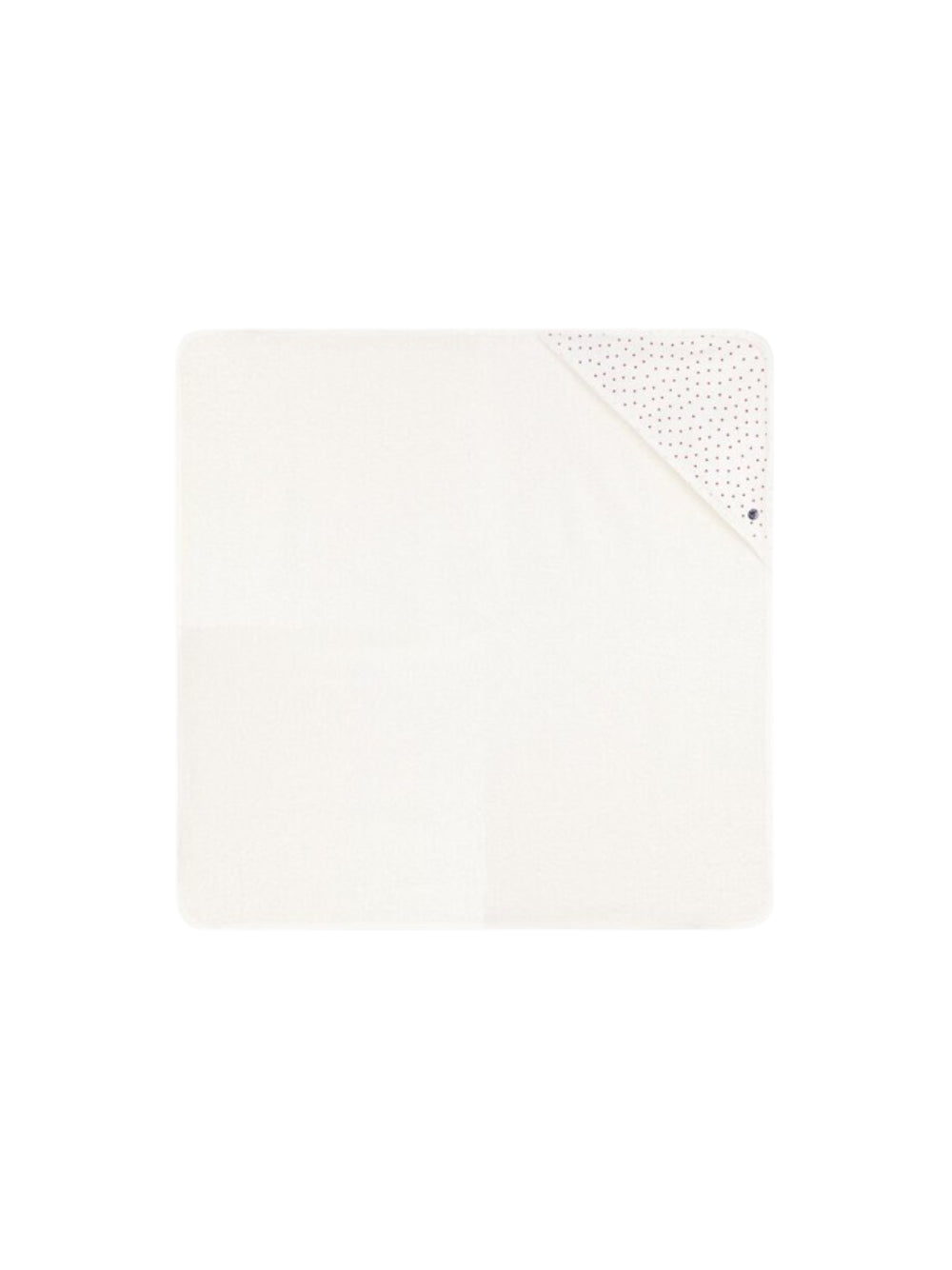 Asciugamano da bagno per neonati Petit Bateau Kids bianco con stampa cuore all-over A0DSI 01 PETIT BATEAU KIDS