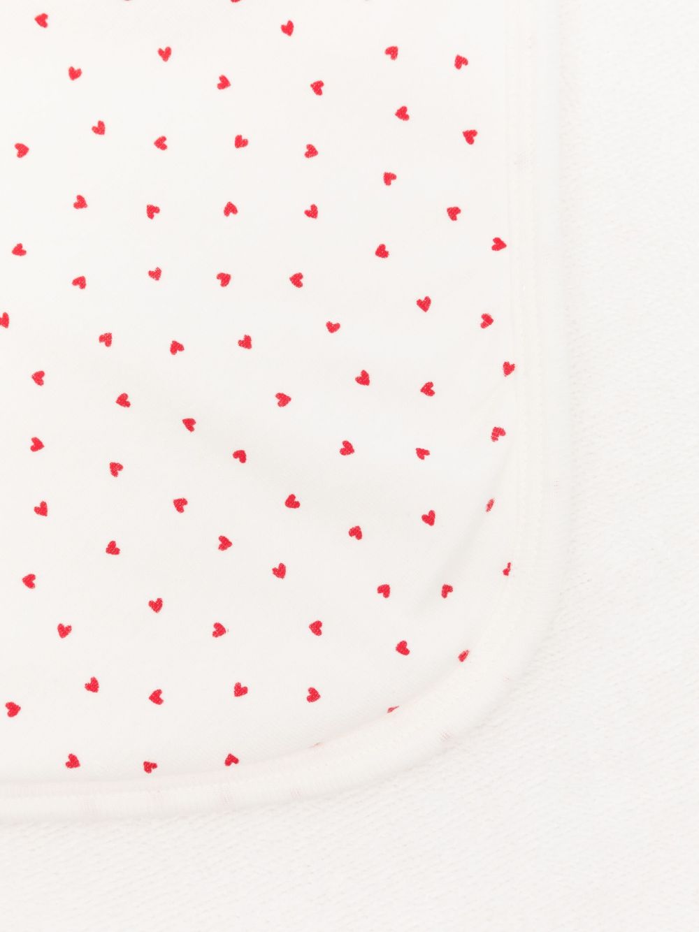 Asciugamano da bagno per neonati Petit Bateau Kids bianco con stampa cuore all-over A0DSI 01 PETIT BATEAU KIDS