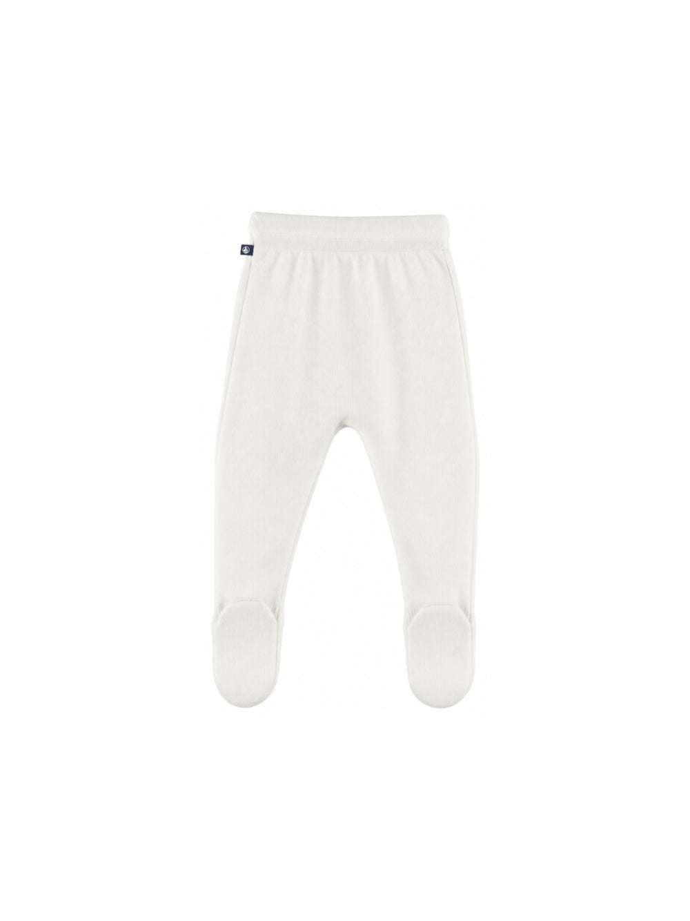 Pantaloni per neonati Petit Bateau Kids bianchi con trama a coste A0DU0 05 PETIT BATEAU KIDS