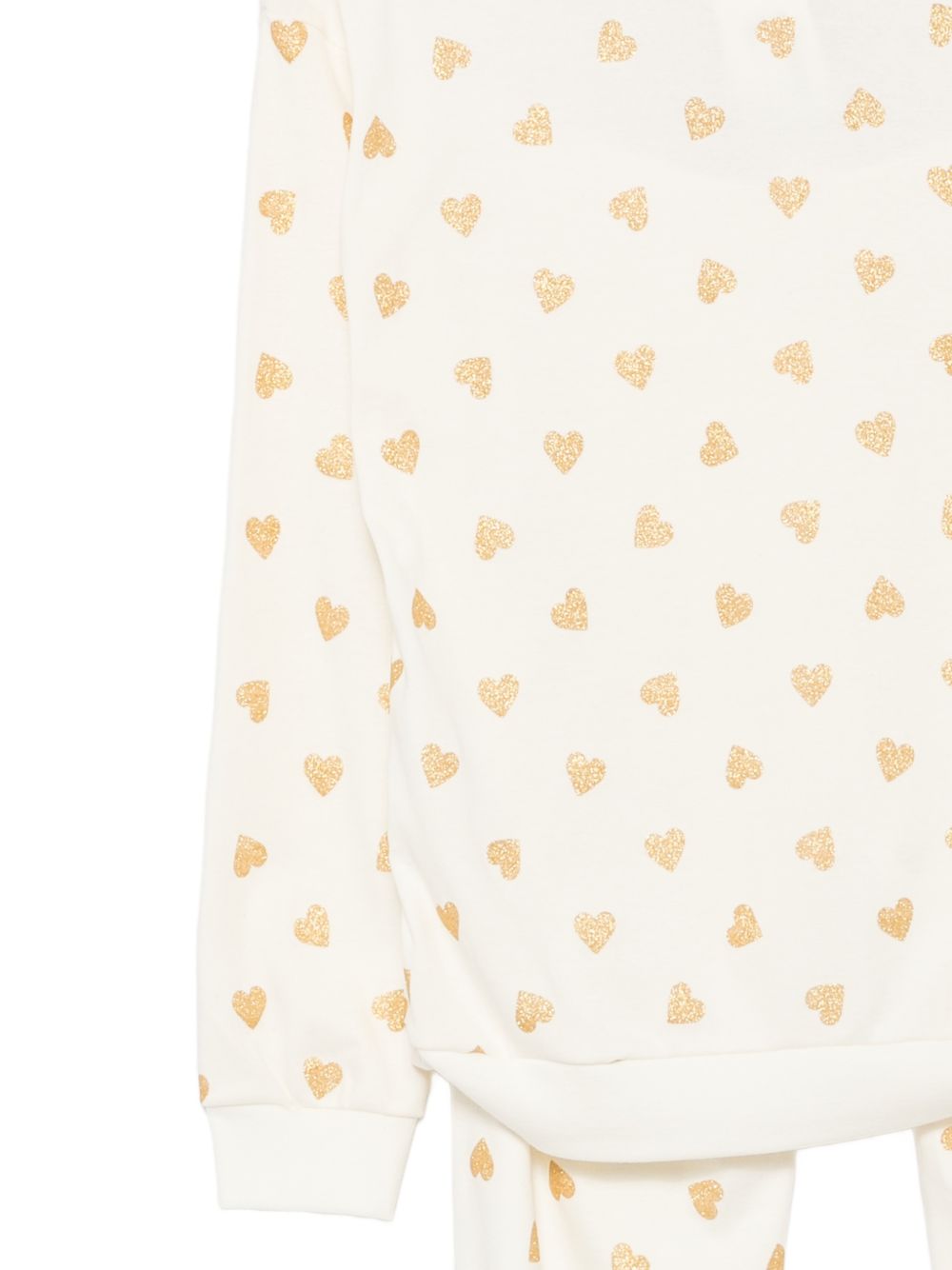 Pigiama per donna Petit Bateau bianco constampa a cuori all-over A0DV7 01 PETIT BATEAU KIDS