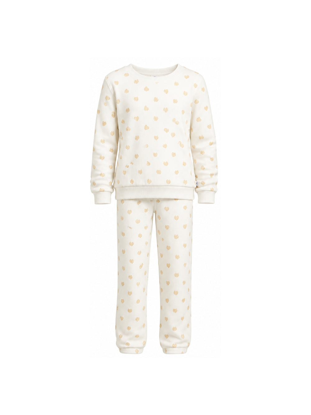 Pigiama per donna Petit Bateau bianco constampa a cuori all-over A0DV7 01 PETIT BATEAU KIDS