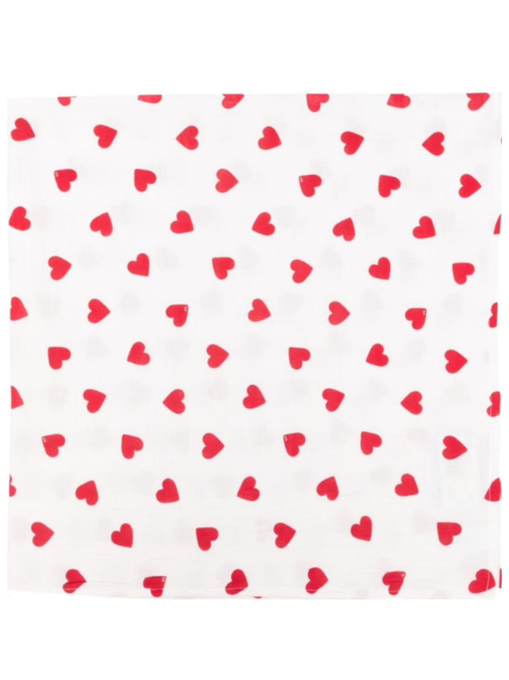 Fascia in garza per neonati Petit Bateau Kids bianca con motivo cuori all-over A0EZH 01 PETIT BATEAU KIDS