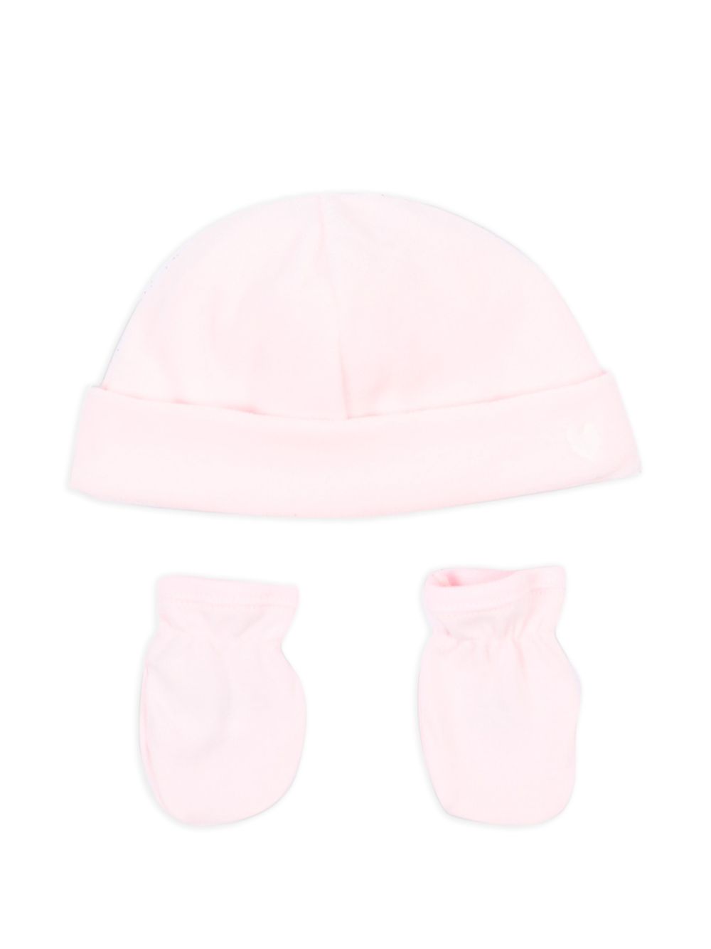 Set composto da berretto e guanti Petit Bateau Kids rosa con risvolto<BR/><BR/> A0G9R 00 PETIT BATEAU KIDS