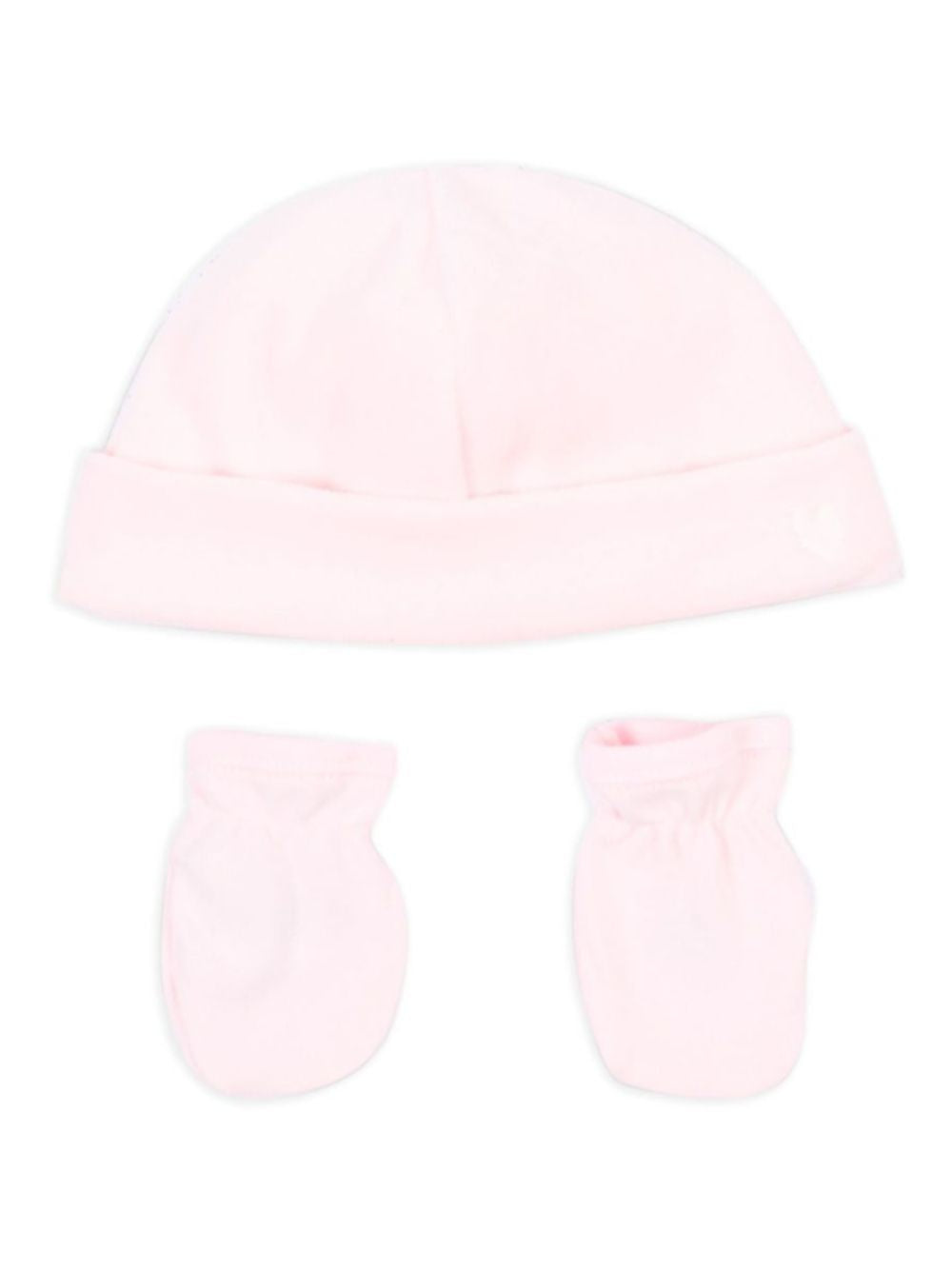 Set composto da berretto e guanti Petit Bateau Kids rosa con risvolto<BR/><BR/> A0G9R 00 PETIT BATEAU KIDS
