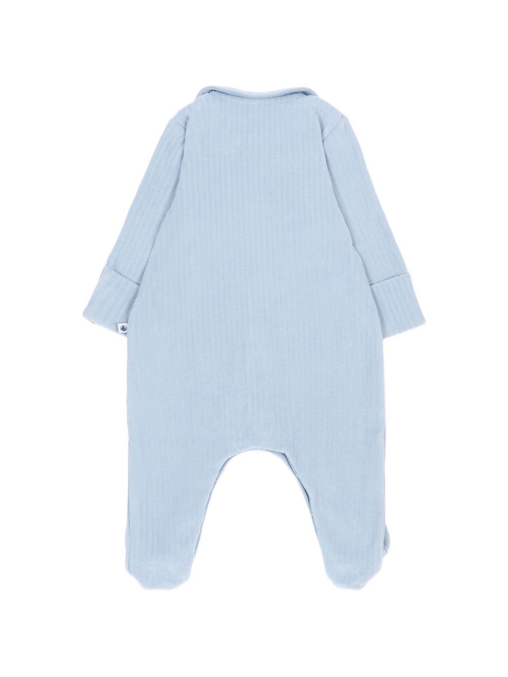 Tutina per neonato Petit Bateau Kids azzurro chiaro con motivo a cuore sul davanti A0GAC 01 PETIT BATEAU KIDS