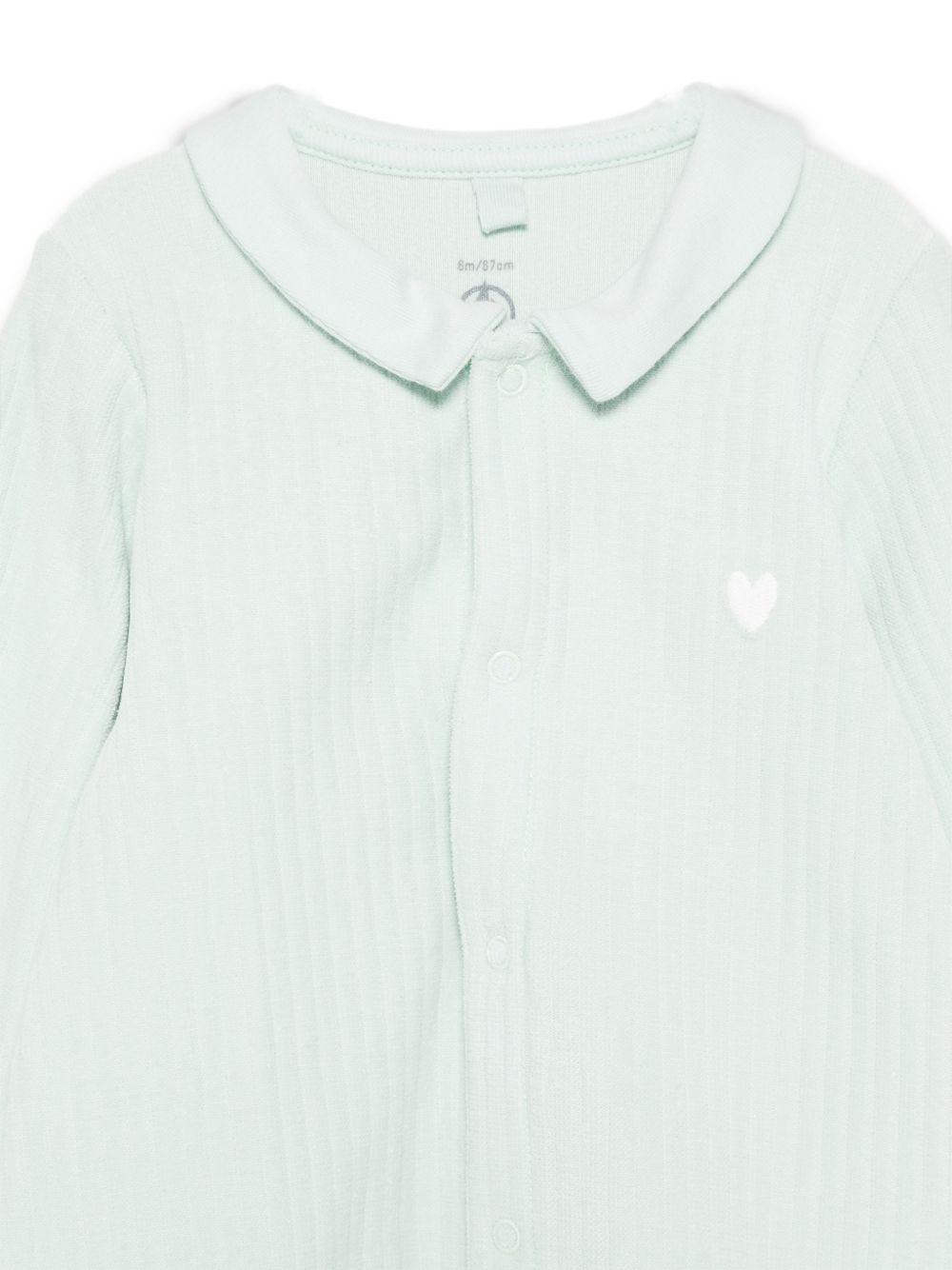 Tutina per neonati Petit Bateau Kids verde con colletto A0GAG 01 PETIT BATEAU KIDS