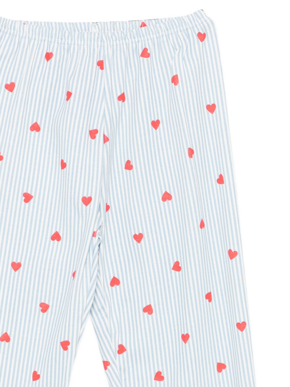 Pigiama per bambina Petit Bateau Kids azzurro con design a righe A0GAL 01 PETIT BATEAU KIDS