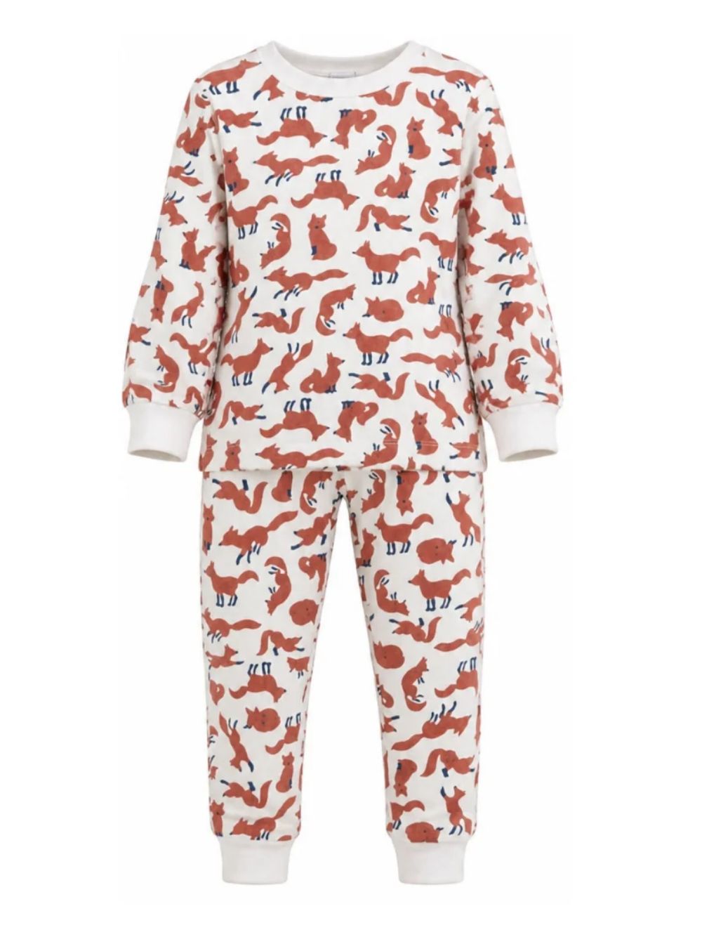 Pigiama per bambini Petit Bateau Kids multicolore con stampa volpi all-over A0GCL 01 PETIT BATEAU KIDS