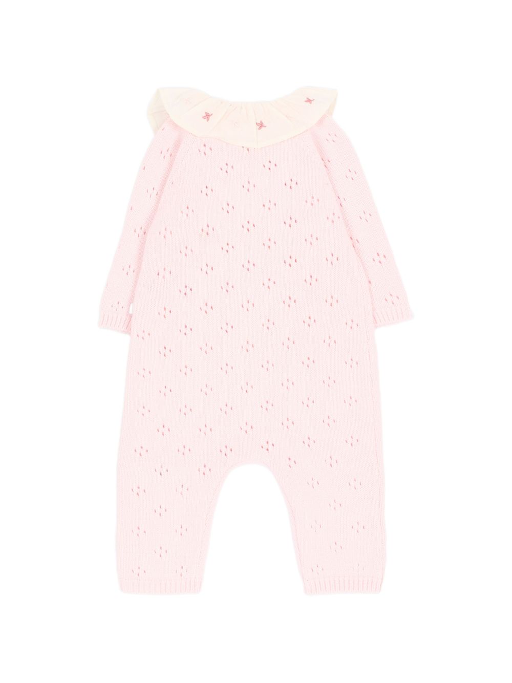Tutina per neonata Petit Bateau rosa con ruches A0GCQ 01 PETIT BATEAU KIDS