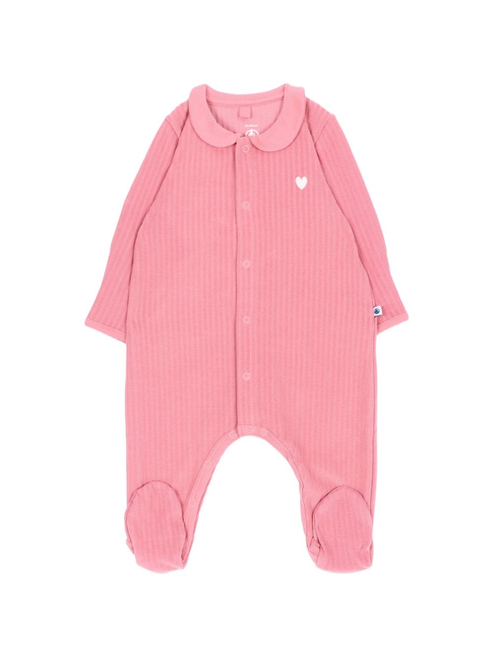 Tutina per neonata Petit Bateau Kids rosa con colletto Peter Pan A0GDM 01 PETIT BATEAU KIDS