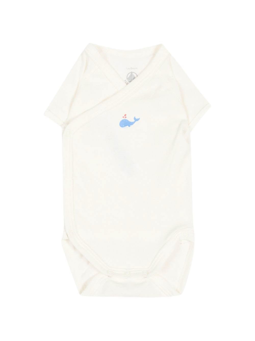 Set di tre body per neonato Petit Bateau multicolore con stampa balene A0GHM 00 PETIT BATEAU KIDS