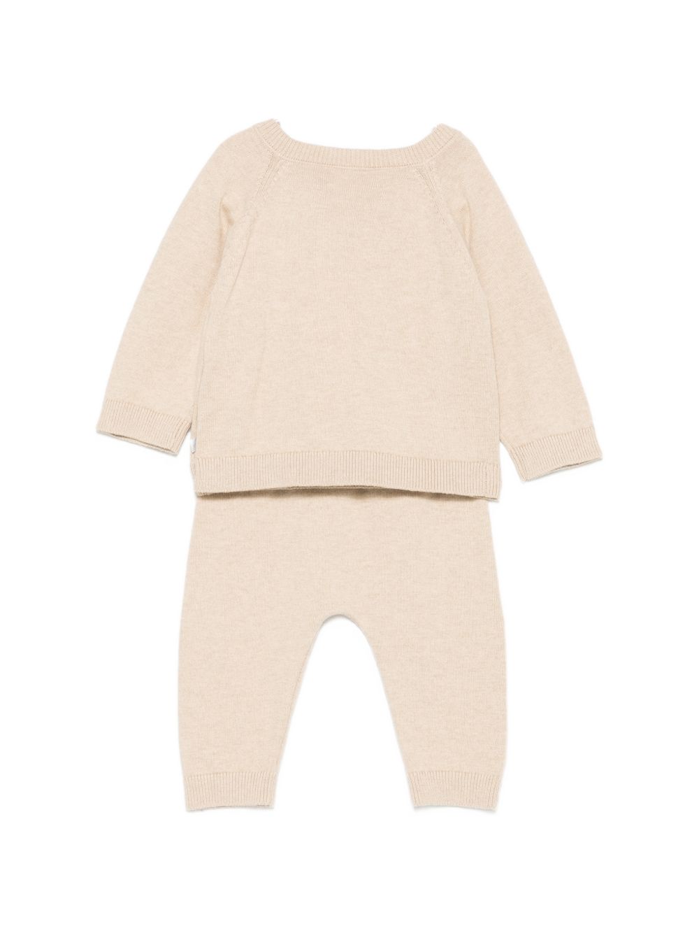 Completo per neonati Petit Bateau beige con motivo a intarsio A0GIW 01 PETIT BATEAU KIDS