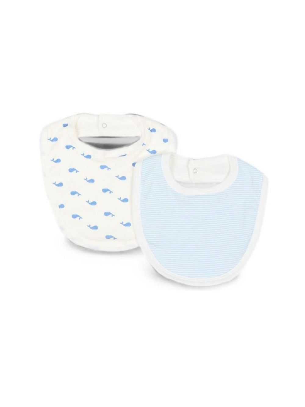 Set di due bavaglini per neonato Petit Bateau multicolore con stampa balene A0GLI 00 PETIT BATEAU KIDS