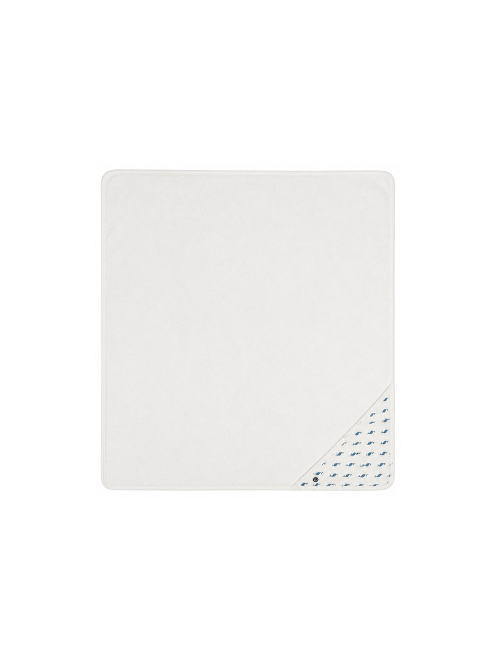 Asciugamano da bagno per neonati Petit Bateau Kids bianca con stampa balene A0GLY 01 PETIT BATEAU KIDS