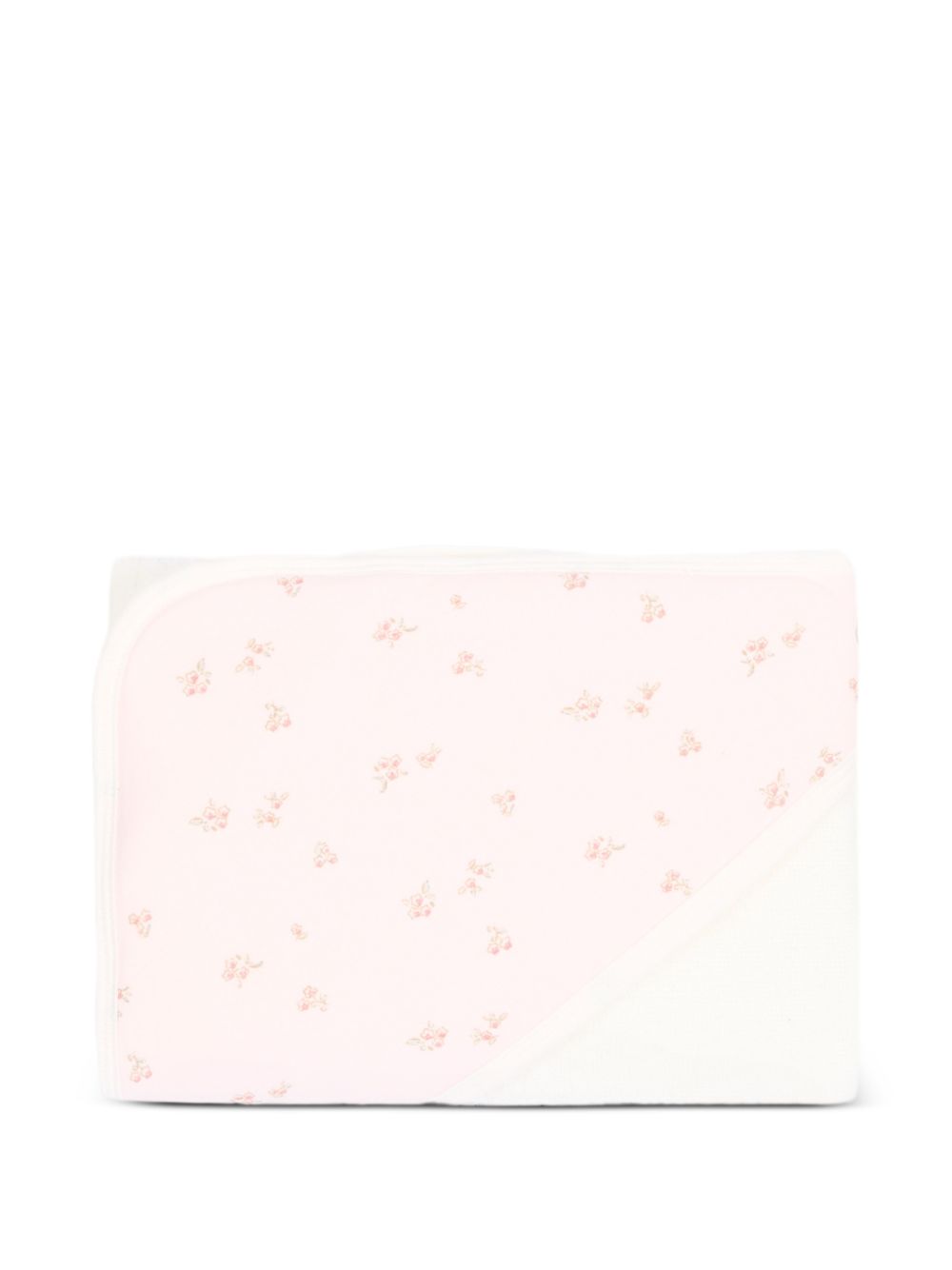 Asciugamano quadrato da bagno per neonati Petit Bateau Kids bianco con stampa floreale A0GM2 01 PETIT BATEAU KIDS