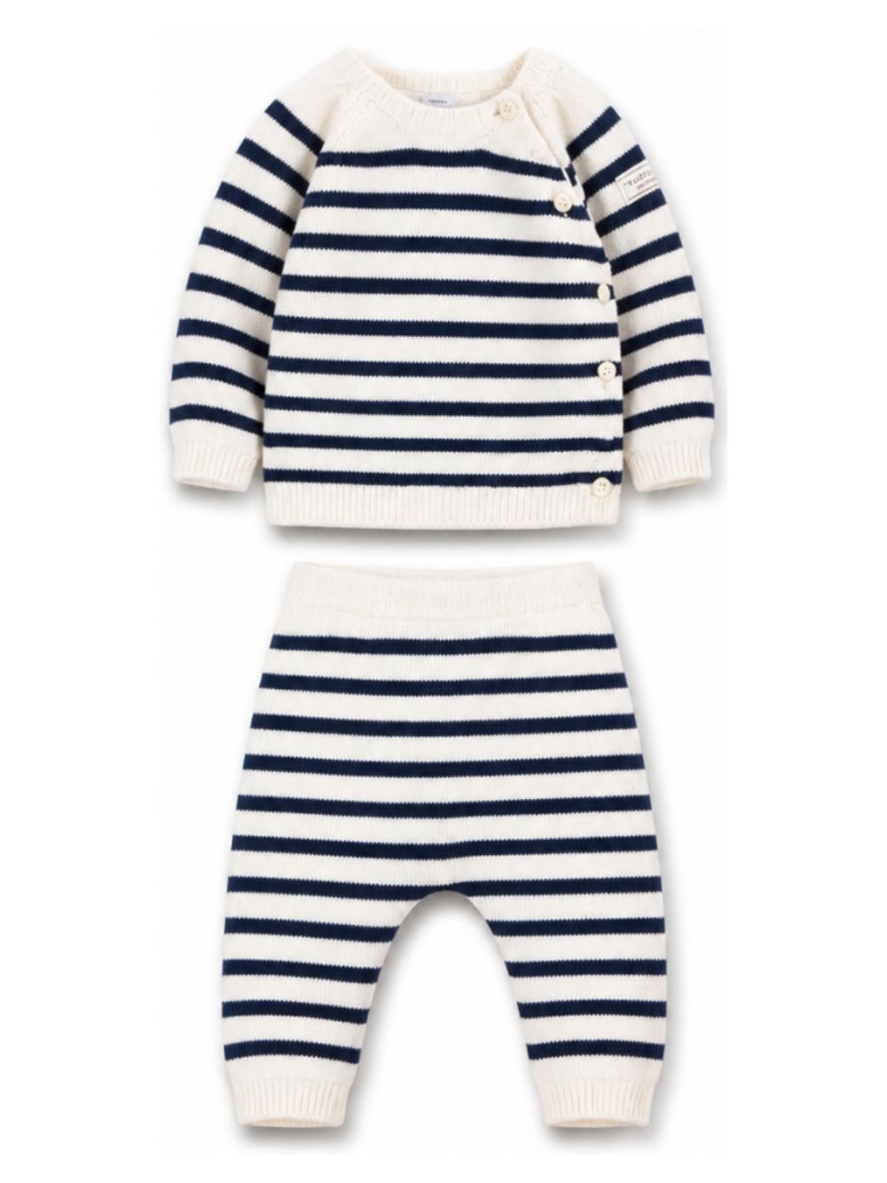 Completo per neonati Petit Bateau Kids multicolore con righe orizzontali A0GNX 01 PETIT BATEAU KIDS