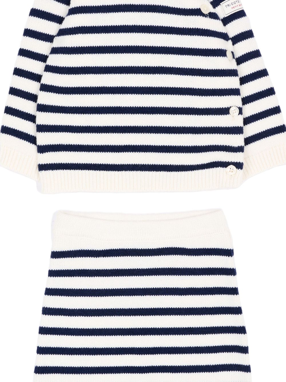 Completo per neonati Petit Bateau Kids multicolore con righe orizzontali A0GNX 01 PETIT BATEAU KIDS