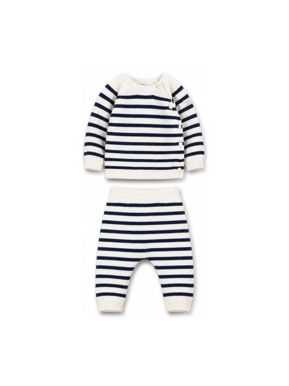 Completo per neonati Petit Bateau Kids multicolore con righe orizzontali A0GNX 01 PETIT BATEAU KIDS