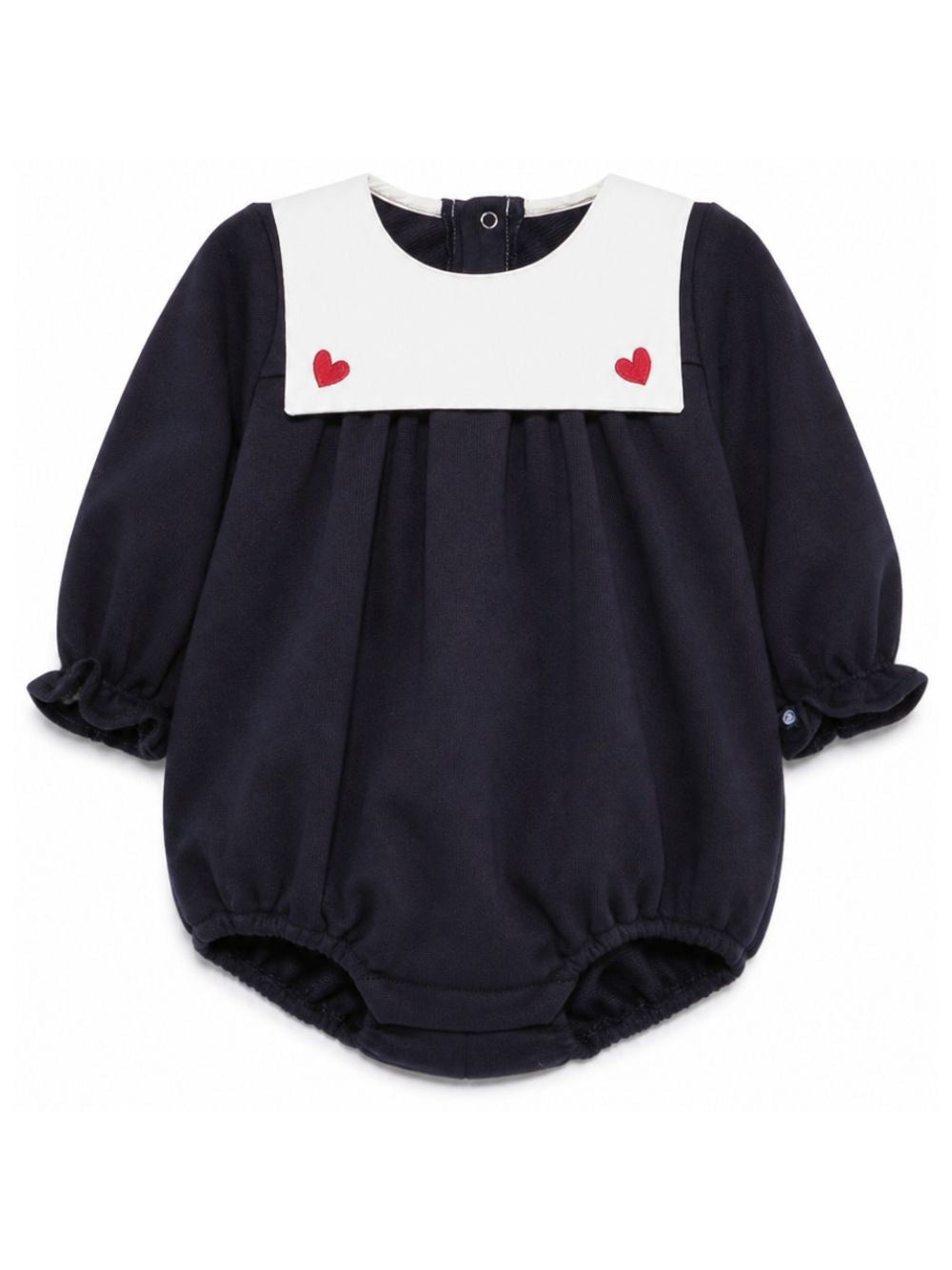 Tutina per neonata Petit Bateau Kids blu con colletto alla marinara A0GPO 01 PETIT BATEAU KIDS