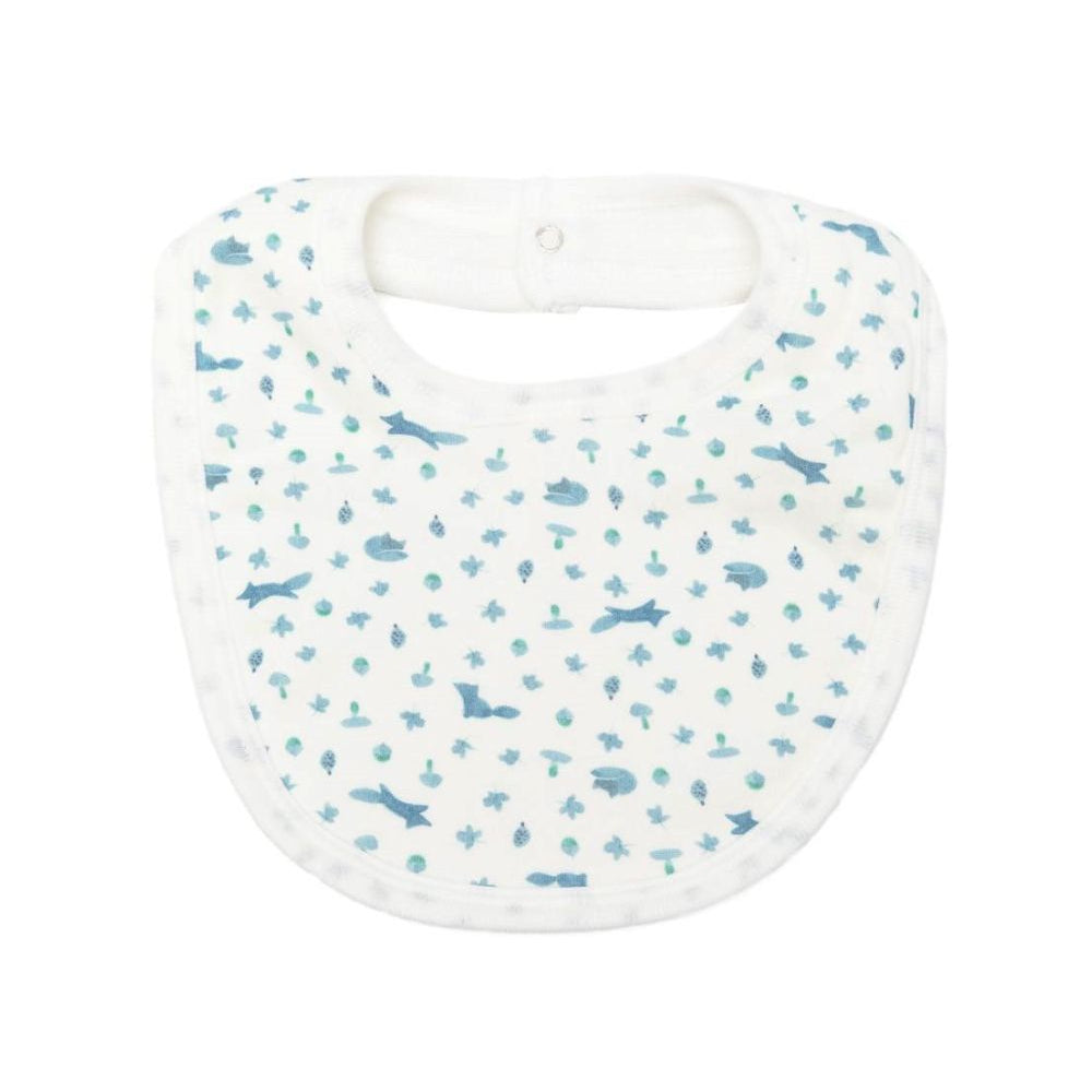 Bavaglino per neonato Petit Bateau Kids bianco con stampa grafica A0GPR 01 PETIT BATEAU KIDS