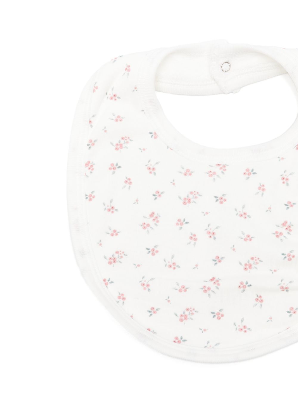 Bavaglino per neoenati Petit Bateau Kids bianco con stampa grafica floreale A0GPR 02 PETIT BATEAU KIDS