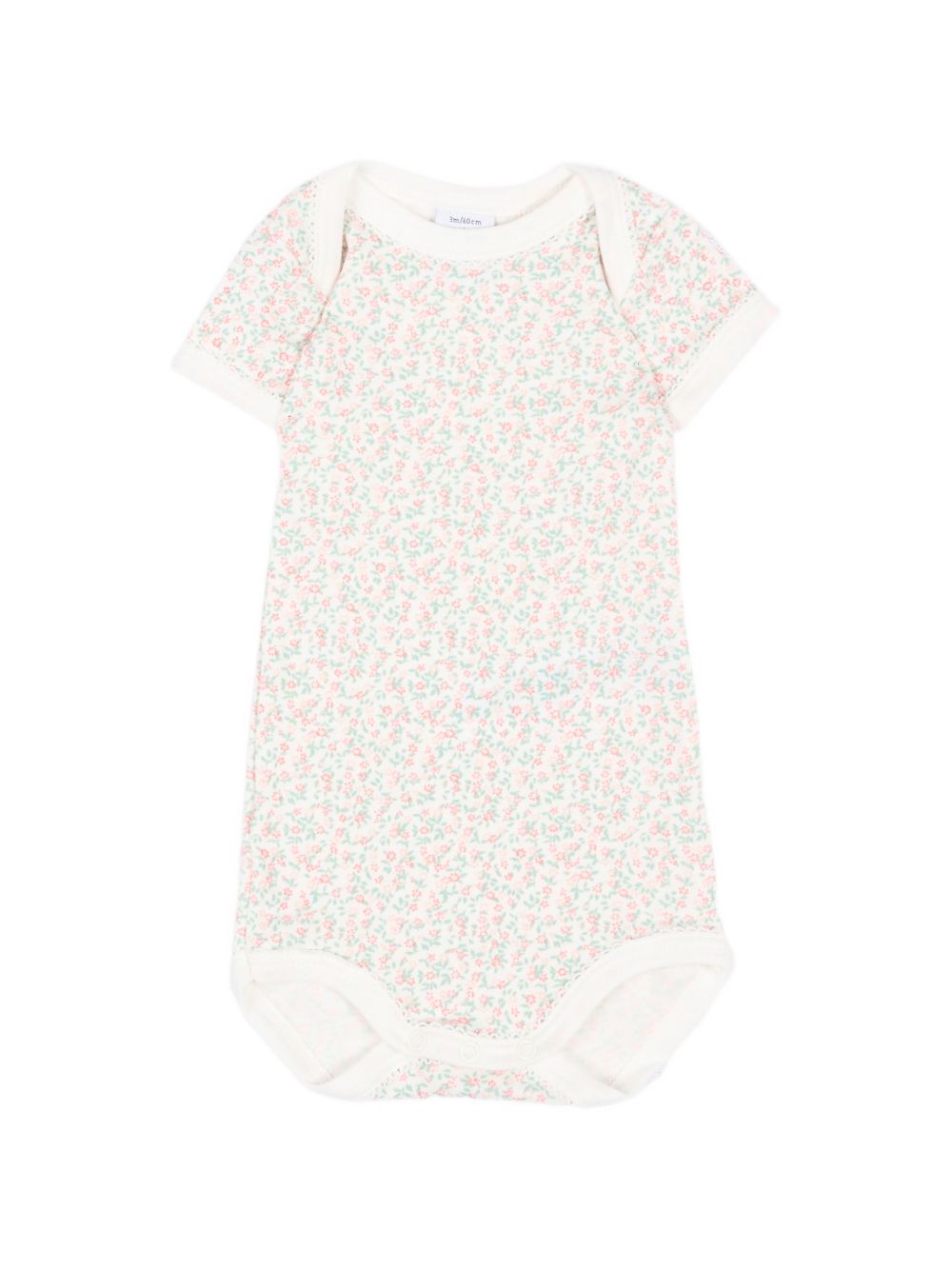Set di tre body per neonata Petit Bateau multicolore con stampa floreale A0GYK 00 PETIT BATEAU KIDS