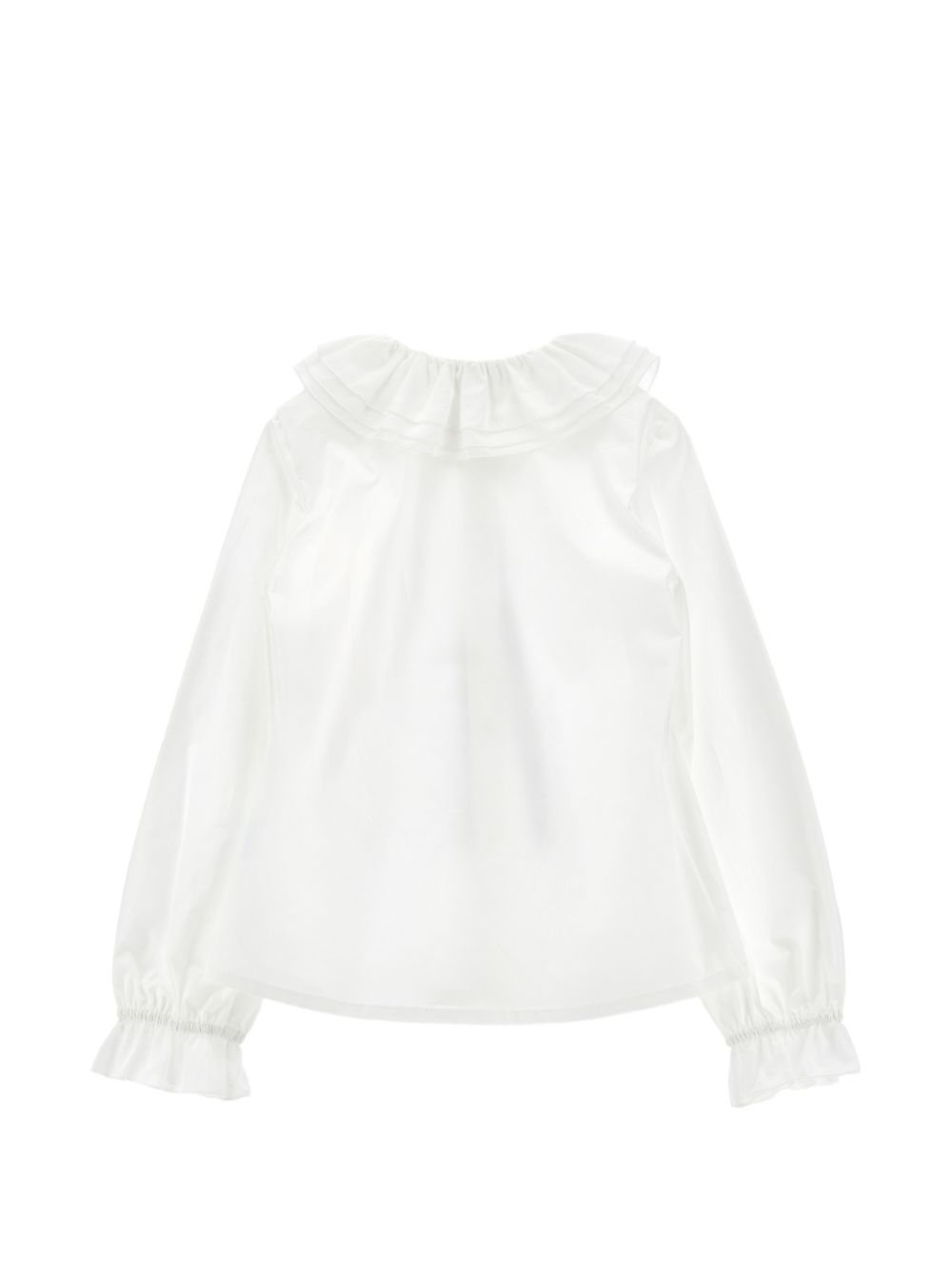 Blusa per bambina Philophy di Lorenzo Serafini Kids bianca con colletto con ruches I1H302 8116 0150 PHILOSOPHY KIDS