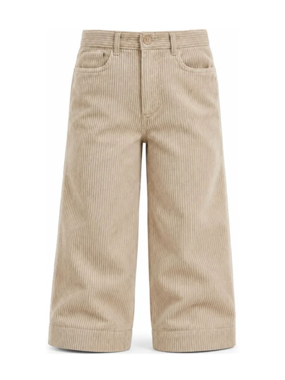 Pantaloni per bambina Philosophy di Lorenzo Serafini Kids beige con trama a coste I1H402 8854 0002 PHILOSOPHY KIDS