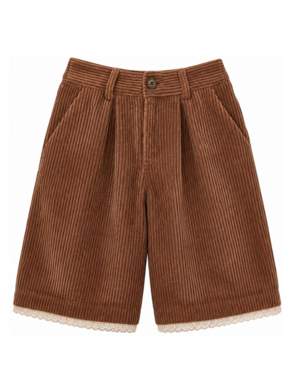Pantaloni per bambina Philosophy di Lorenzo Serafini Kids marroni con orlo smerlato I1H404 8854 0005 PHILOSOPHY KIDS
