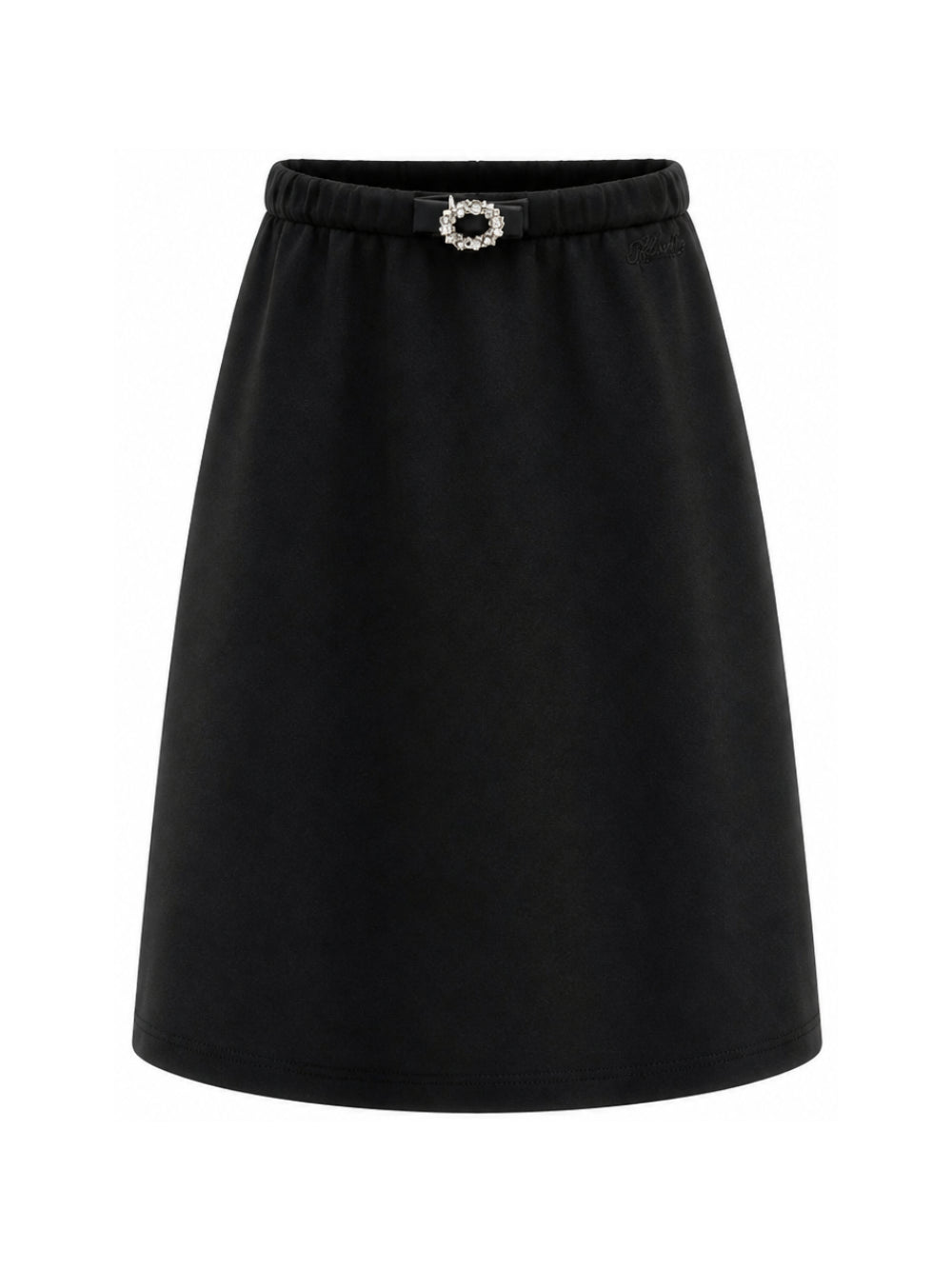 Gonna per bambina Philosophy di Lorenzo Serafini Kids nera con cintura con strass I1H707 8209 0050 PHILOSOPHY KIDS