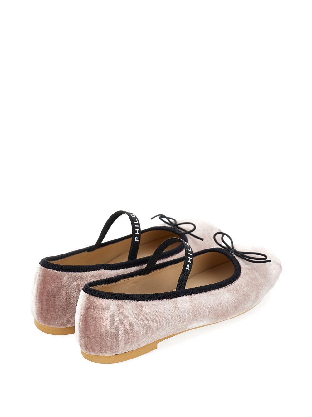 Ballerine per bambina Philosophy di Lorenzo Serafini Kids rosa con finitura in velluto I8H003 8781 9150 PHILOSOPHY KIDS