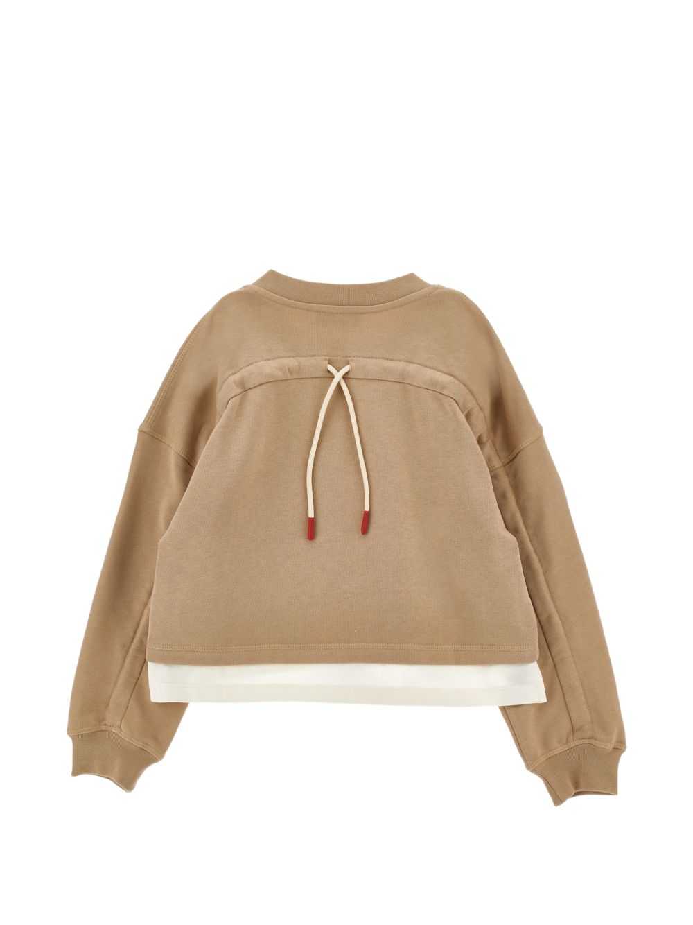 Felpa per bambina Philosophy Kids beige con arricciatura sulle spalle I9H607 8053 0003 PHILOSOPHY KIDS