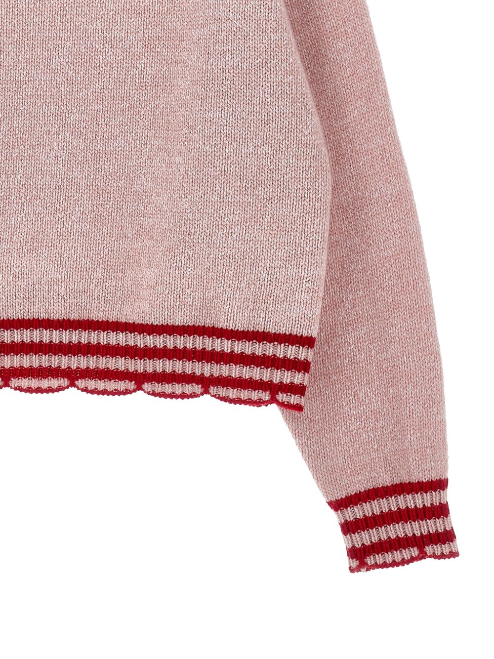 Maglione per bambina Philosophy Kids rosa con bordo a contrasto I9H614 8715 0091 PHILOSOPHY KIDS
