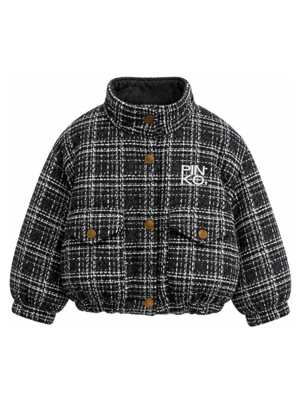 Giubbino per bambina Pinko Kids nero con trama in tweed KFGB0250TV138 0946 PINKO KIDS