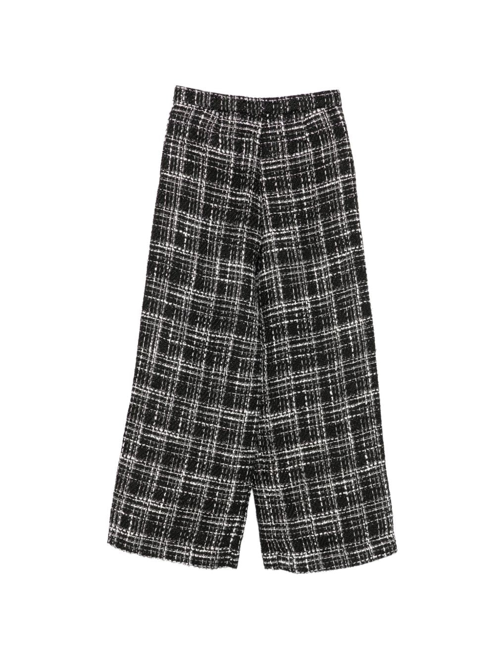 Pantaloni per bambina Pinko Kids neri con design a quadri KFPA0910TV138 D002 PINKO KIDS