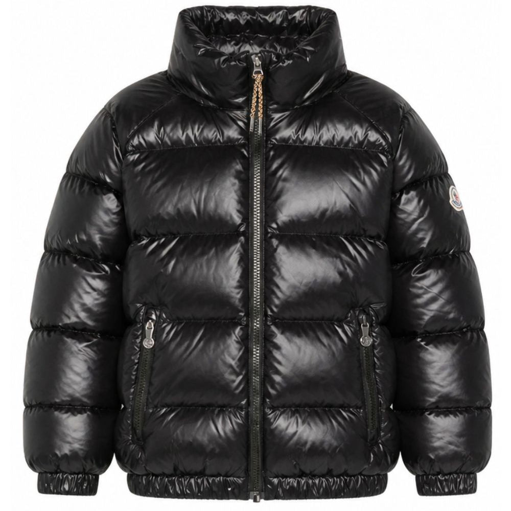 Piumino glossy per bambino Pyrenex Kids nero con imbottitura HKY019 0009 PYRENEX KIDS