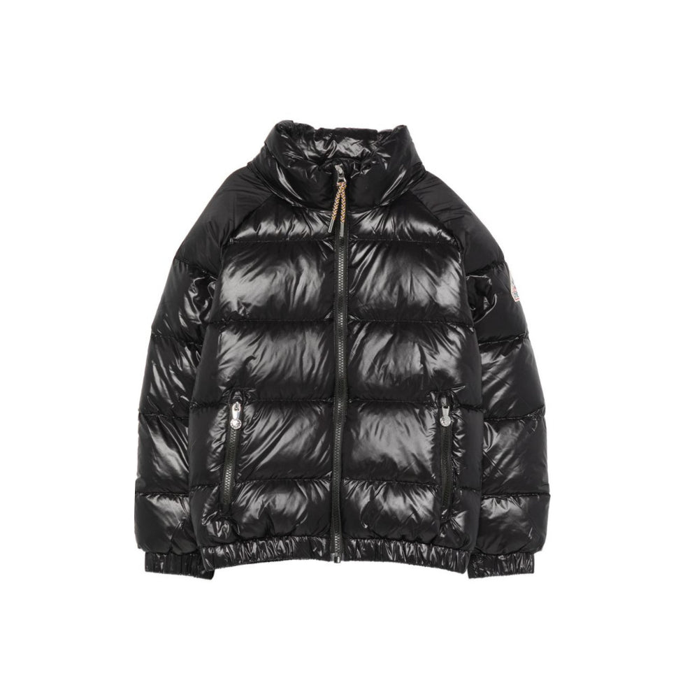 Piumino glossy per bambino Pyrenex Kids nero con imbottitura HKY019 0009 PYRENEX KIDS